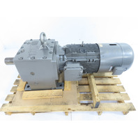 Nord SK 83-180LP 30HP 39:1 In-Line Helical Gearmotor W/Brake Invertor & Encoder