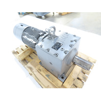 Nord SK 83-180LP 30HP 39:1 In-Line Helical Gearmotor W/Brake Invertor & Encoder
