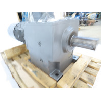 Nord SK 83-180LP 30HP 39:1 In-Line Helical Gearmotor W/Brake Invertor & Encoder