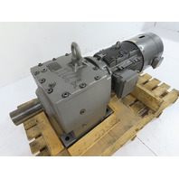 Nord SK 83-180LP 30HP 39:1 In-Line Helical Gearmotor W/Brake Invertor & Encoder