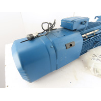 10HP 99RPM 17.87:1 50mm Right Angle Gear Motor W/Brake & Encoder SRM50-HXZ0-S21