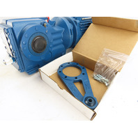2HP 125-21RPM 13.6:1 Shaft Mount Gear Motor W/Brake & Inverter VPWM MM15D-503-00