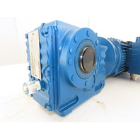 2HP 125-21RPM 13.6:1 Shaft Mount Gear Motor W/Brake & Inverter VPWM MM15D-503-00