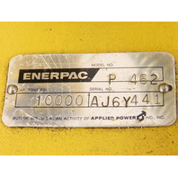 Enerpac P462 Two Speed Steel Hydraulic Hand Pump/Jack 10000 PSI