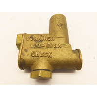 Bradley 118-039A Strainer Check Valve 1/2" NPT Brass
