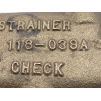 Bradley 118-039A Strainer Check Valve 1/2" NPT Brass