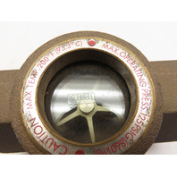 Anderson (Dwyer) 100 1 1/4"NPT Midwest Sight Glass Flow Indicator Brass