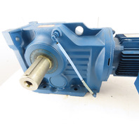 5HP 3.5-21.43 RPM 79.34:1 Right Angle Gear Motor Brake Inverter VFD MM30D-503-00