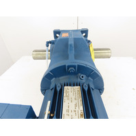 5HP 3.5-21.43 RPM 79.34:1 Right Angle Gear Motor Brake Inverter VFD MM30D-503-00