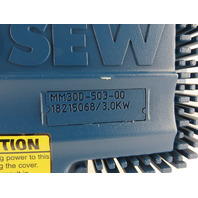 5HP 3.5-21.43 RPM 79.34:1 Right Angle Gear Motor Brake Inverter VFD MM30D-503-00