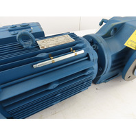 3HP 6.3-38.36 RPM 44.32:1 Ratio Gear Motor W/Brake Inverter VFD MM22D-503-00