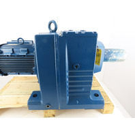 SEW-EURODRIVE 12.5HP 11 RPM 163:1 Inline Helical Gear Reducer Motor W/Brake