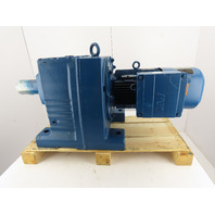 SEW-EURODRIVE 12.5HP 11 RPM 163:1 Inline Helical Gear Reducer Motor W/Brake