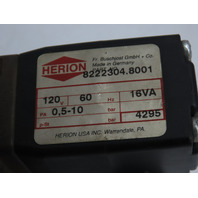 Herion Directional Pneumatic NC Solenoid Valve 120V Coil 3/4" NPT inlet/outlet