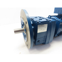 Sew 1HP 35-213RPM 7.97:1 Ratio Gear Motor W/Brake Inverter MM07D-503-00 380-500V