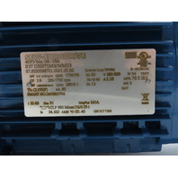 Sew 1/2 HP 9.1-55 RPM 30.68:1 Ratio Gear Motor W/Inverter MM03D-503-00 380-500V
