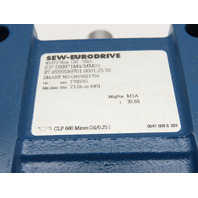 Sew 1/2 HP 9.1-55 RPM 30.68:1 Ratio Gear Motor W/Inverter MM03D-503-00 380-500V