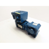 Sew 1/2 HP 9.1-55 RPM 30.68:1 Ratio Gear Motor W/Inverter MM03D-503-00 380-500V