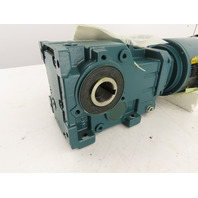 Baldor 1.5 HP Invertor Duty Gear Motor 26.43 RPM 66.60:1 Hollow Shaft Quantis