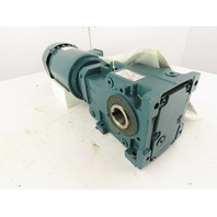 Baldor 1.5 HP Invertor Duty Gear Motor 26.43 RPM 66.60:1 Hollow Shaft Quantis