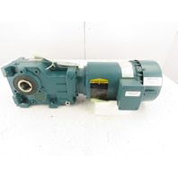 Baldor 1.5 HP Invertor Duty Gear Motor 26.43 RPM 66.60:1 Hollow Shaft Quantis