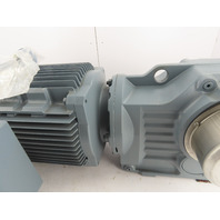 SEW-EURODRIVE 11kW 111 RPM 16:1 Ratio Gear Motor W/Brake & Encoder