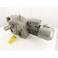 Nord 8.9RPM 195:1Ratio 1.5Hp Heli-Bev Right-Angle Invt Duty Gear Motor w/ Brake