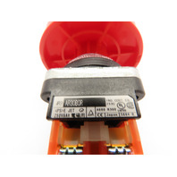 Fuji Electric AR30BOR-11R Red Push Button Command Switch w/ Contact Block