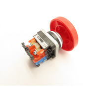 Fuji Electric AR30BOR-11R Red Push Button Command Switch w/ Contact Block