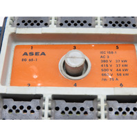 ASEA EG 65-1 Contactor 120V Coil Line 660V 75A Amp Cont.
