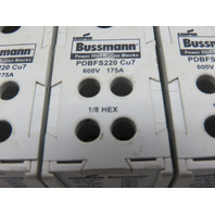 Bussmann PDBFS220 CU7 Power Distribution Block 175Amp 600V Lot Of 3