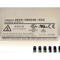Omron S8VS-09024B Power Supply  Input AC100-240V 2.3A Output DC24V 3.75A