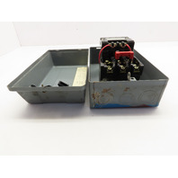 Square D 8536SBG2 Nema Size 0 Motor Starter 3-5Hp W/Enclosure 120/240V Coil