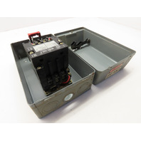 Square D 8536SBG2 Nema Size 0 Motor Starter 3-5Hp W/Enclosure 120/240V Coil