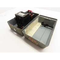 Square D 8536SBG2 Nema Size 0 Motor Starter 3-5Hp W/Enclosure 120/240V Coil