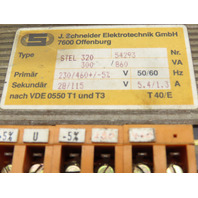 STEL 320 CONTROL TRANSFORMER 300/860VA Pri 230/460V HV Sec 28/115VAC LV