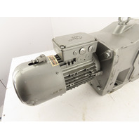 Nord 8.9RPM 195:1Ratio 2Hp Heli-Bev Right-Angle Invertor Duty Gear Motor Brake