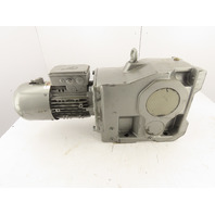 Nord 8.9RPM 195:1Ratio 2Hp Heli-Bev Right-Angle Invertor Duty Gear Motor Brake