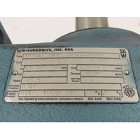 Sew 2.4-15RPM 123.93:1 Right Angle Helical Bevel Gear Reducer 24380in lb