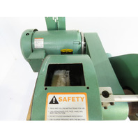 Burr King 1000 3 Hp Double Spindle Deburring & Polishing Machine w/ Pedestal
