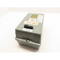 Square D 8536SCG3H20 Nema Size 1 Motor Starter W/Enclosure 10Hp 480V Coil