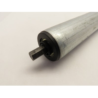 Gravity Conveyer Roller O-ring drive grooves 1.9" Dia x 36" B.F. 7/16" Hex axle