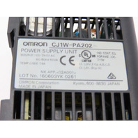 Omron CJ1W-PA202 Power Supply Unit End Module Rail mount & interlocking