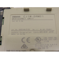 Omron CJ1W-DRM21 Devicenet Programmable Logic Controller Rail mount interlocking