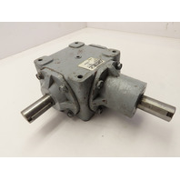 Curtis 214 Right Angle Type F Bevel Gearbox 1:1 Ratio 1" Dia x 2" long Shafts