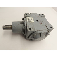 Curtis 214 Right Angle Type F Bevel Gearbox 1:1 Ratio 1" Dia x 2" long Shafts