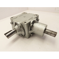 Curtis 214 Right Angle Type D or E Bevel Gearbox 1:1 Ratio 3-1" Dia  Shafts