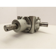 Curtis 214 Right Angle Type D or E Bevel Gearbox 1:1 Ratio 3-1" Dia  Shafts