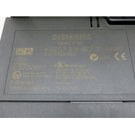 Siemens Simatic 1P 6ES7 314-6CF00-0AB0 Industrial PLC Controller S7 w/mount rail