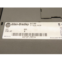 Allen Bradley 1746-P2-Ser-C 1746-A7-Ser-B SLC 500 Power Supply & (7) Slot Rack